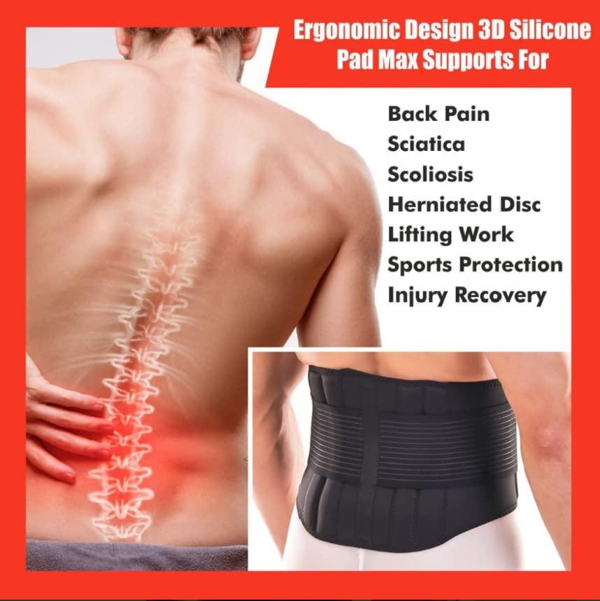 DipNish DipNish Lumbo Sacral Belt Lumbar Corset Lower Back Pain Relief Brace for Orthopedic Sacral Waist Back Support Sciatica - Tailbone Back Posture Corrector Lumbar Pain Belt