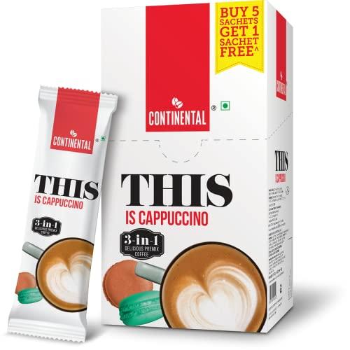 Continental This Continental THIS 3 in 1 Flavour Coffee Premix Combo (Creamy + Hazelnut + Cappuccino + Caramel + Mocha), 708gm (GIFT/FESTIVE PACK)