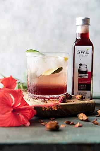 Swa Artisanal Syrups Swa Artisanal Syrups - Summer Berries, 100% Natural, Combo Pack of 2 Makes 24-30 Drinks, Syrup for Cocktails / Mocktails / Kid’s Lemonades / Pancakes (250ml x 2)