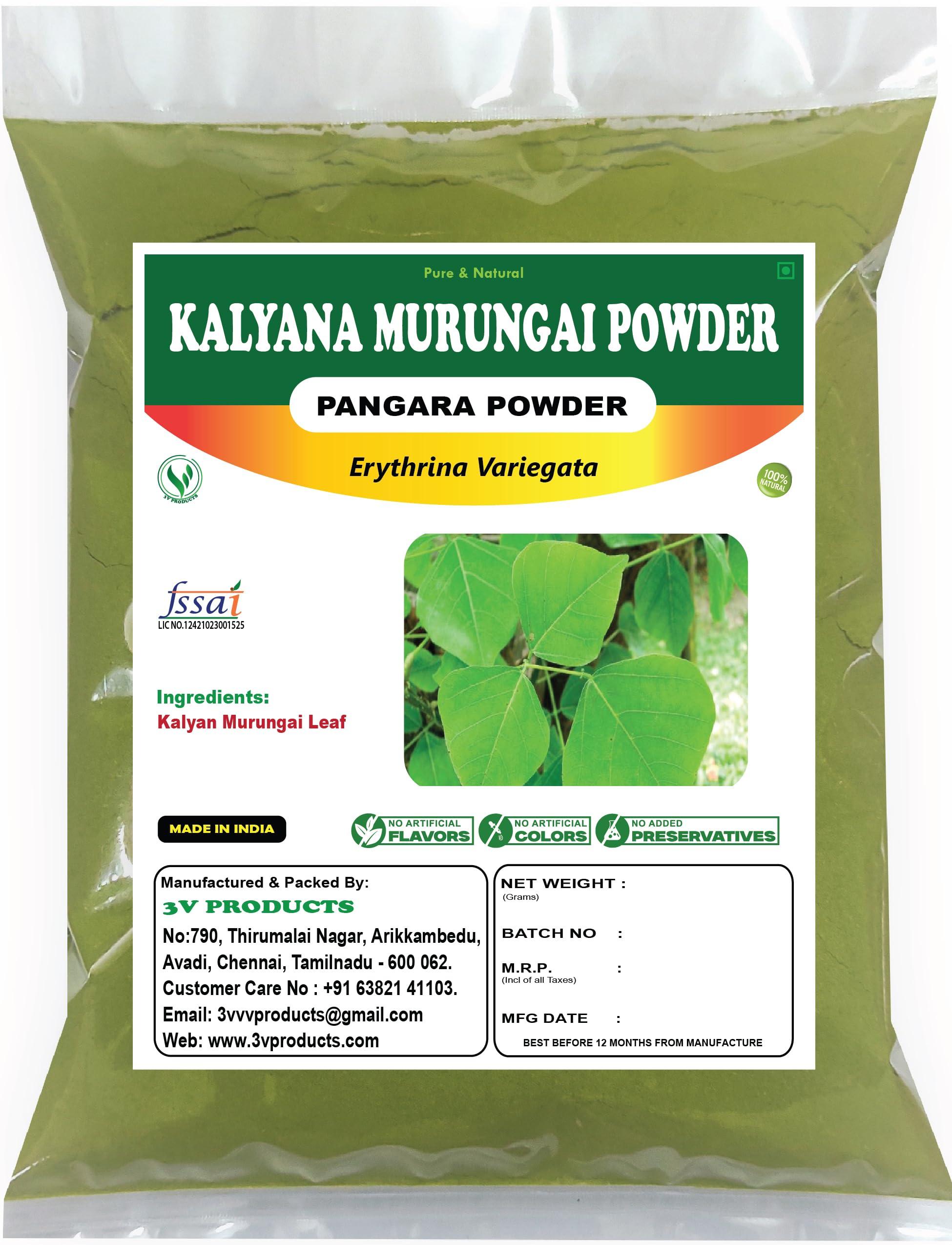 3V PRODUCTS 3V PRODUCTS Kalyana Murungai Powder 1Kg | Pangara | Erythrina Variegata | Coral Tree Leaf for Health Benefits