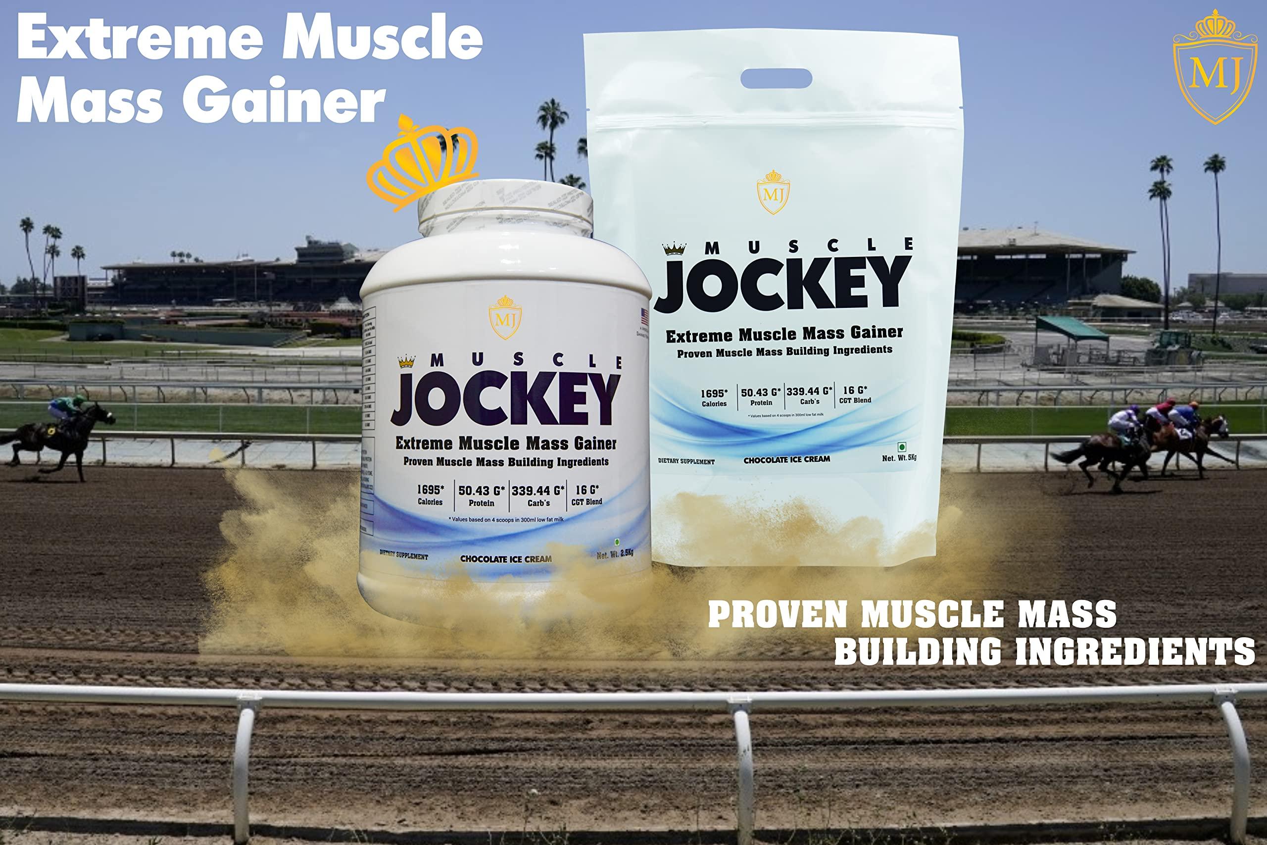 MJ Nutrition MJ Nutrition Muscle Jockey, Chocolate Ice Cream Flavor, for Mass Gainer (1 KG/2.2 lbs, 10 Servings)