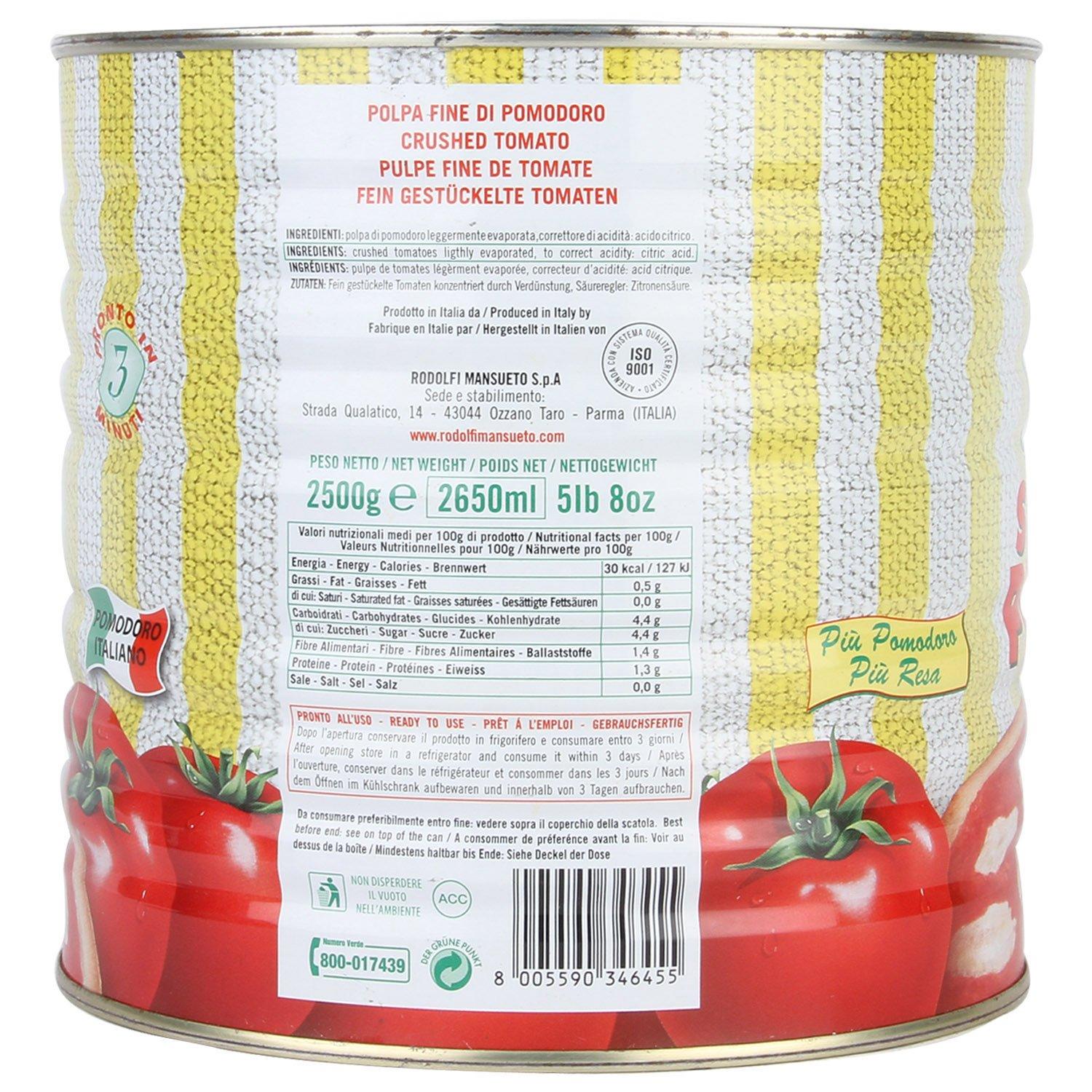 Rodolfi Mansueto Rodolfi Mansueto Rodolfi Ardita Tomato Puree Super Pizza, 2.5kg