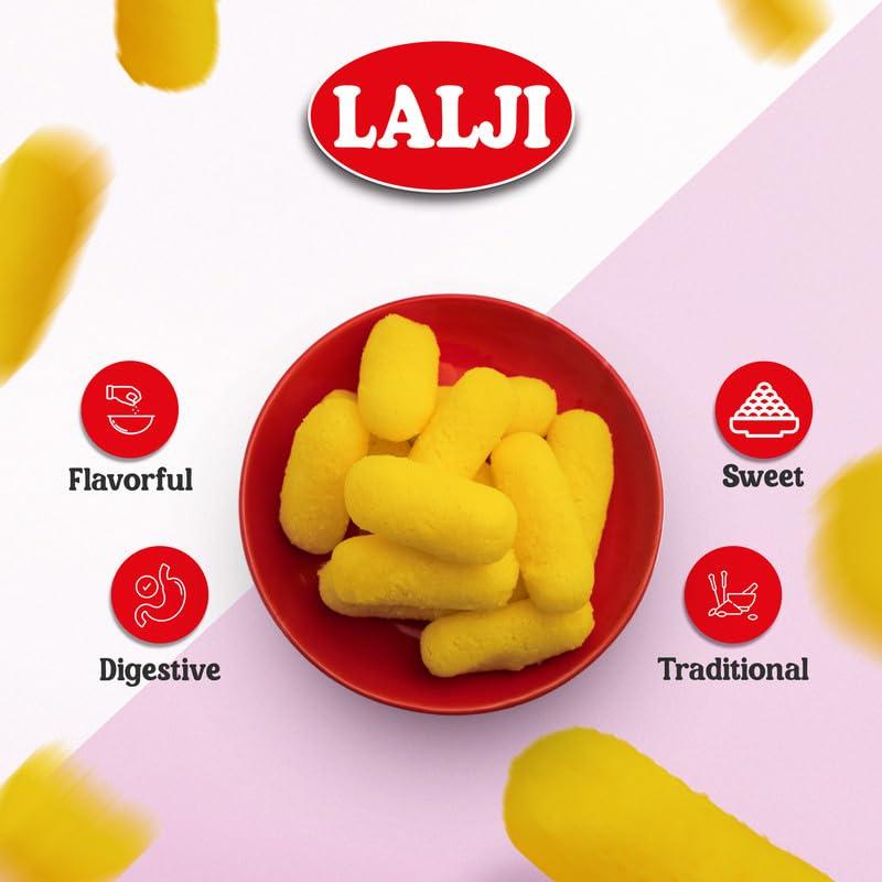 LALJI Lalji Foods Cham Cham 3Kg (1Kg x 3) | Exquisite Lalji Cham Cham | Traditional Indian Sweet Delights