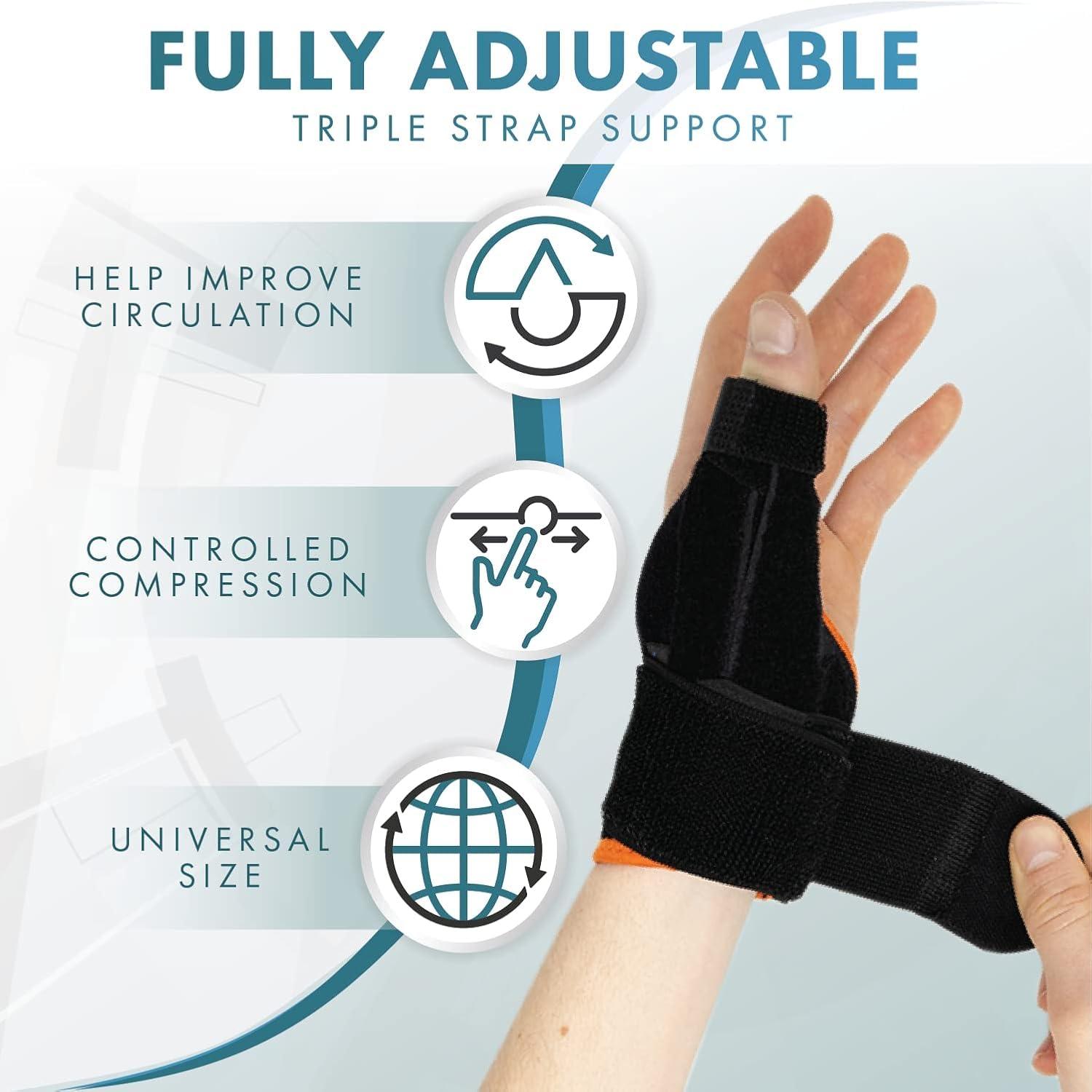 LEXOTHO LEXOTHO thumb wrist support for pain relief carpal tunnel splint for men women fracture belt right and left hand adjustable wrist band for gym (1-pc)