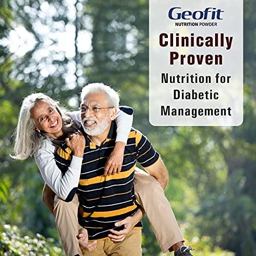 GEOFIT Geofit Diabities Care Protein Powder Enriched with Nutrients | Multivitamins & Multimineral High Vitamin C, Helps in Maintain Body Weight 250g - Pack of 2 (Vanilla Flavoured)