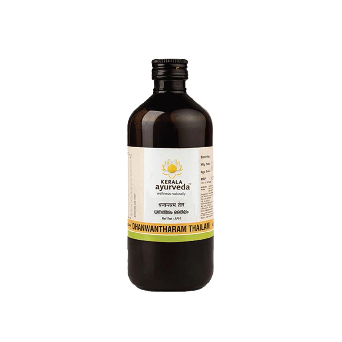 KERALA ayurveda Kerala Ayurveda Dhanwantharam Thailam - 200 ml | Ayurvedic Oil for Prenatal & Postnatal Recovery | Ideal for Stretch Marks Removal for Men & Women | Massage Oil for Relaxed Body | Strengthens Muscles