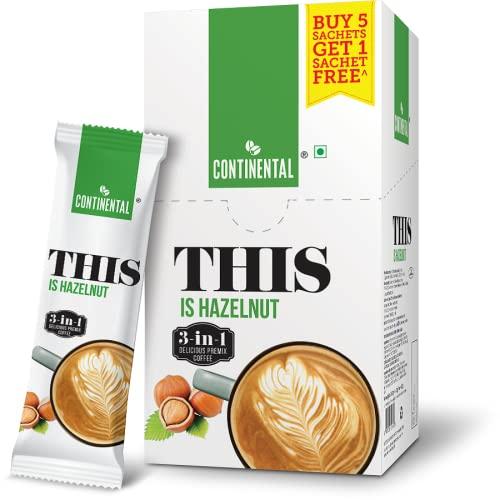 Continental This Continental THIS 3 in 1 Flavour Coffee Premix Combo (Creamy + Hazelnut + Cappuccino + Caramel + Mocha), 708gm (GIFT/FESTIVE PACK)