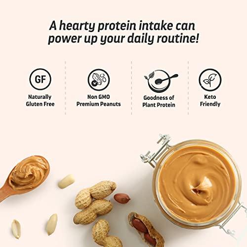 Pintola Pintola American Recipe Performance Series Peanut Butter (Crunchy) - 1kg | Vegan Protein | 32% Protein | High Protein & Fiber