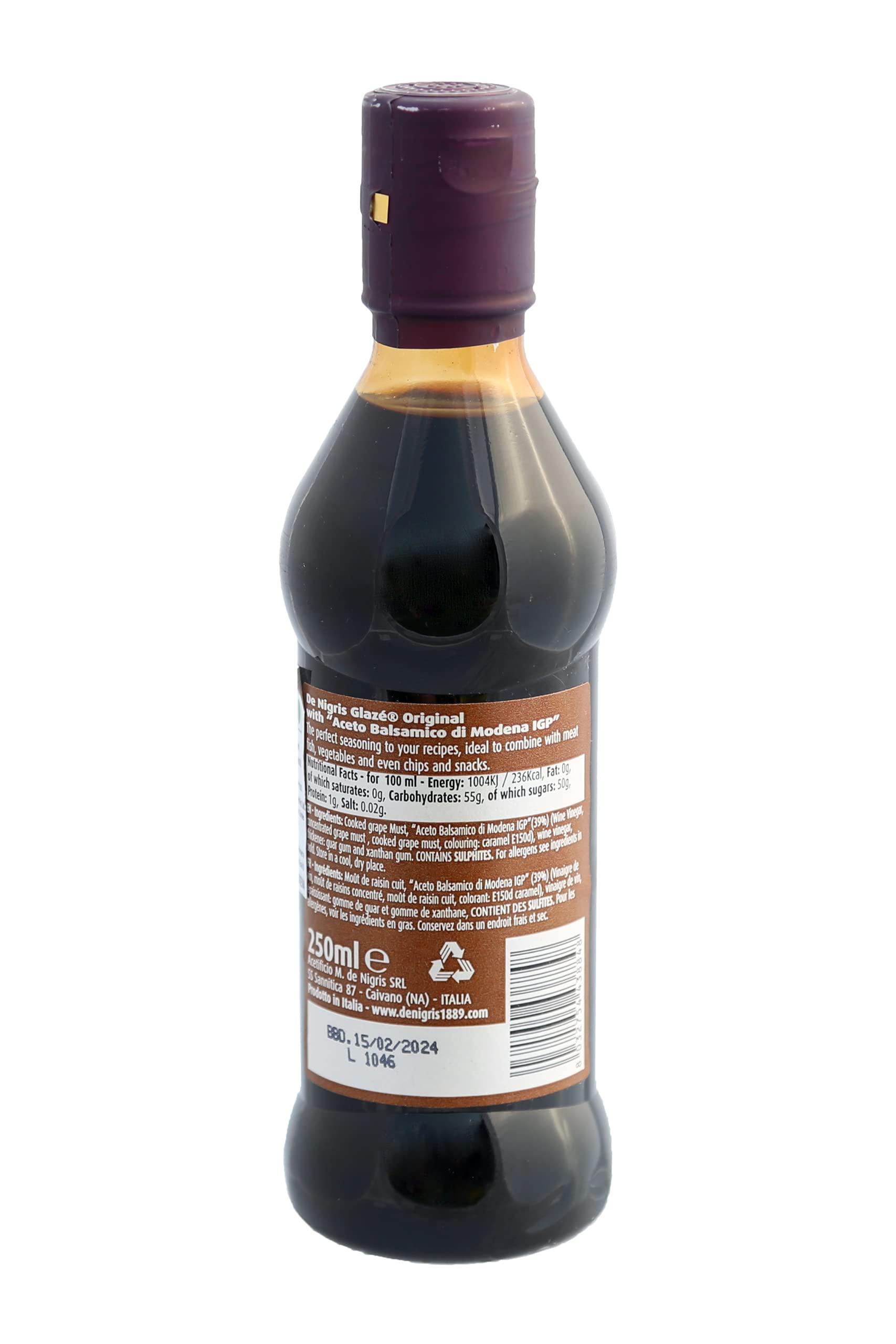 De Nigris De Nigris Glaze Classic Original with Balsamic Vinegar of Modena 250 ml