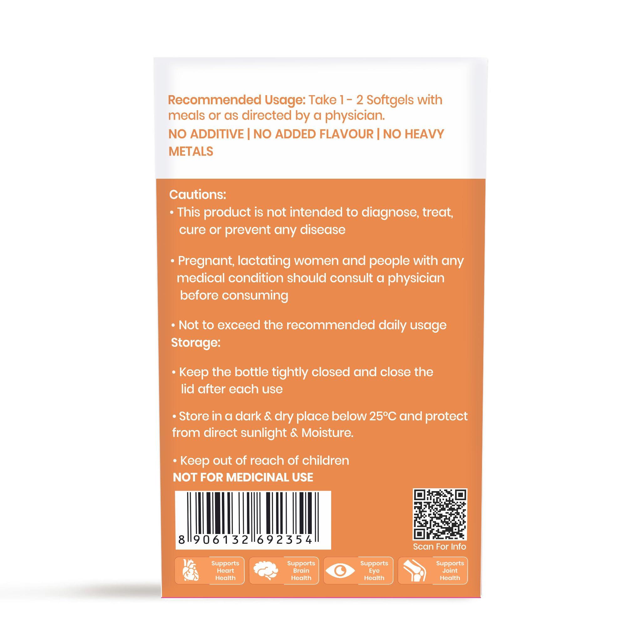 Dr. Morepen Dr. Morepen COD Liver Oil Capsules Omega 3, Natural EPA & DHA | UltraPure & Finest COD Fish 200 Softgels (Pack of 2)