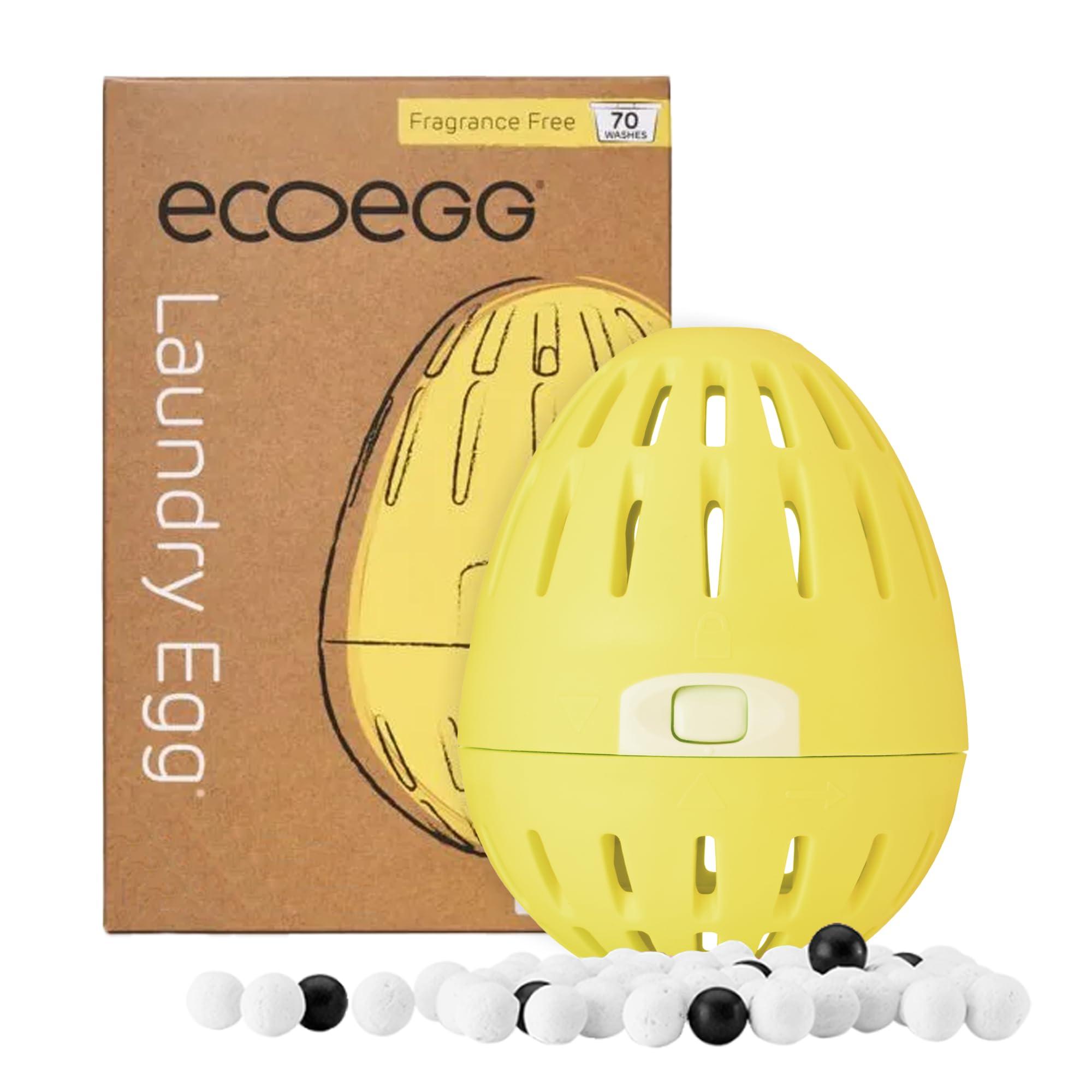 Ecoegg Ecoegg Laundry Egg | Detergent & Fabric Conditioner Replacement | Non bio, no enzymes, phosphates, bleach | Sensitive Skin | Orange Blossom 70 Washes (Fragrance Free)