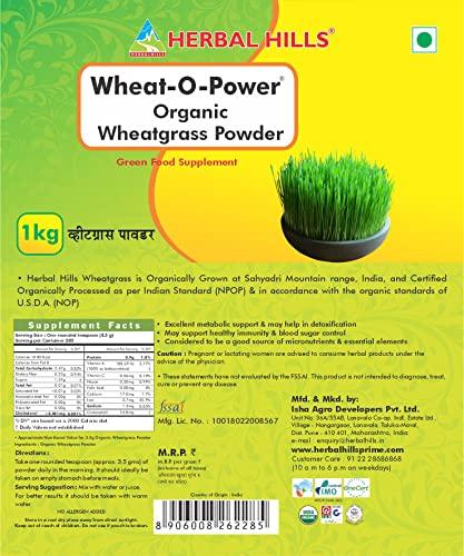 HERBAL HILLS Herbal Hills Wheatgrass Powder (1000 Gram Pack of 1)