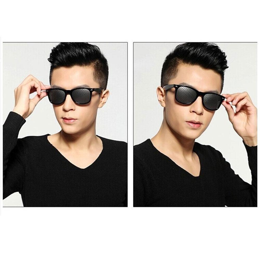 Vuffuw Vuffuw Pinhole Vision Correction Reticular Eyesight Protection Anti-Fatigue Glasses (Black)