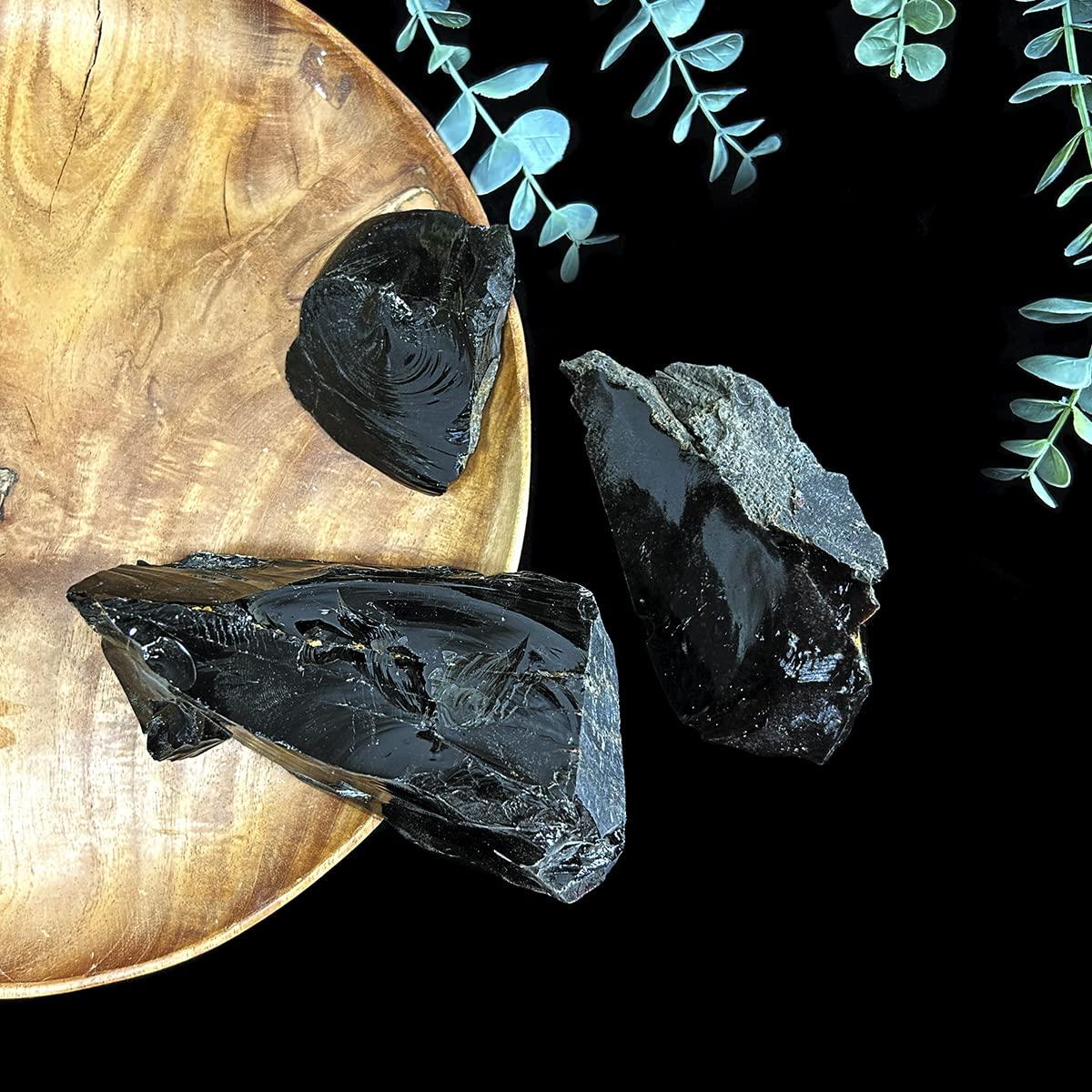 Shubhanjali Shubhanjali Natural Crystal Golden Obsidian Raw Stones 50 Gm Original Golden Obsidian Crystals Rough Raw Extra Large Gemstone Chunk Rock Raw Pieces for Meditation Home Dcor Reiki Healing