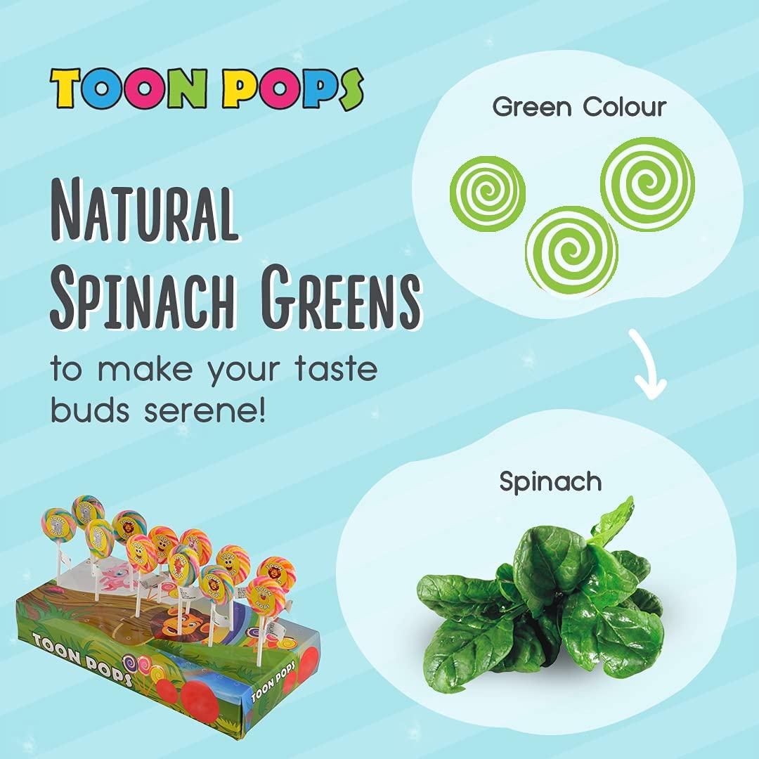 TOON POPS Toonpops Assorted Fruit Swirl Lollipops (12 pcs) + Orileys Strawberry Orange Slice Candy (75g)