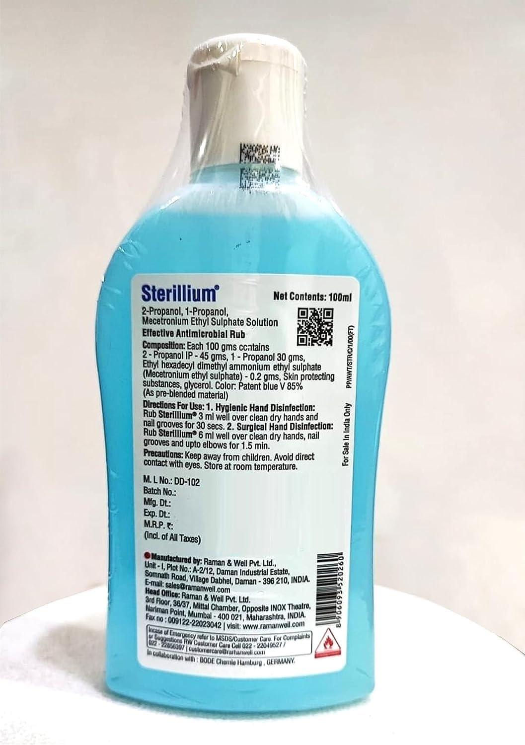 Sterillium Sterillium hand sanitizer Blue (100 ml, Pack of 2)