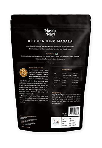 MASALA TOKRI Masala Tokri - Pindi Chole Masala, Kitchen King Masala, Awadhi Biryani Masala & Mumbai Pav Bhaji Masala 100gm (Pack of 4)