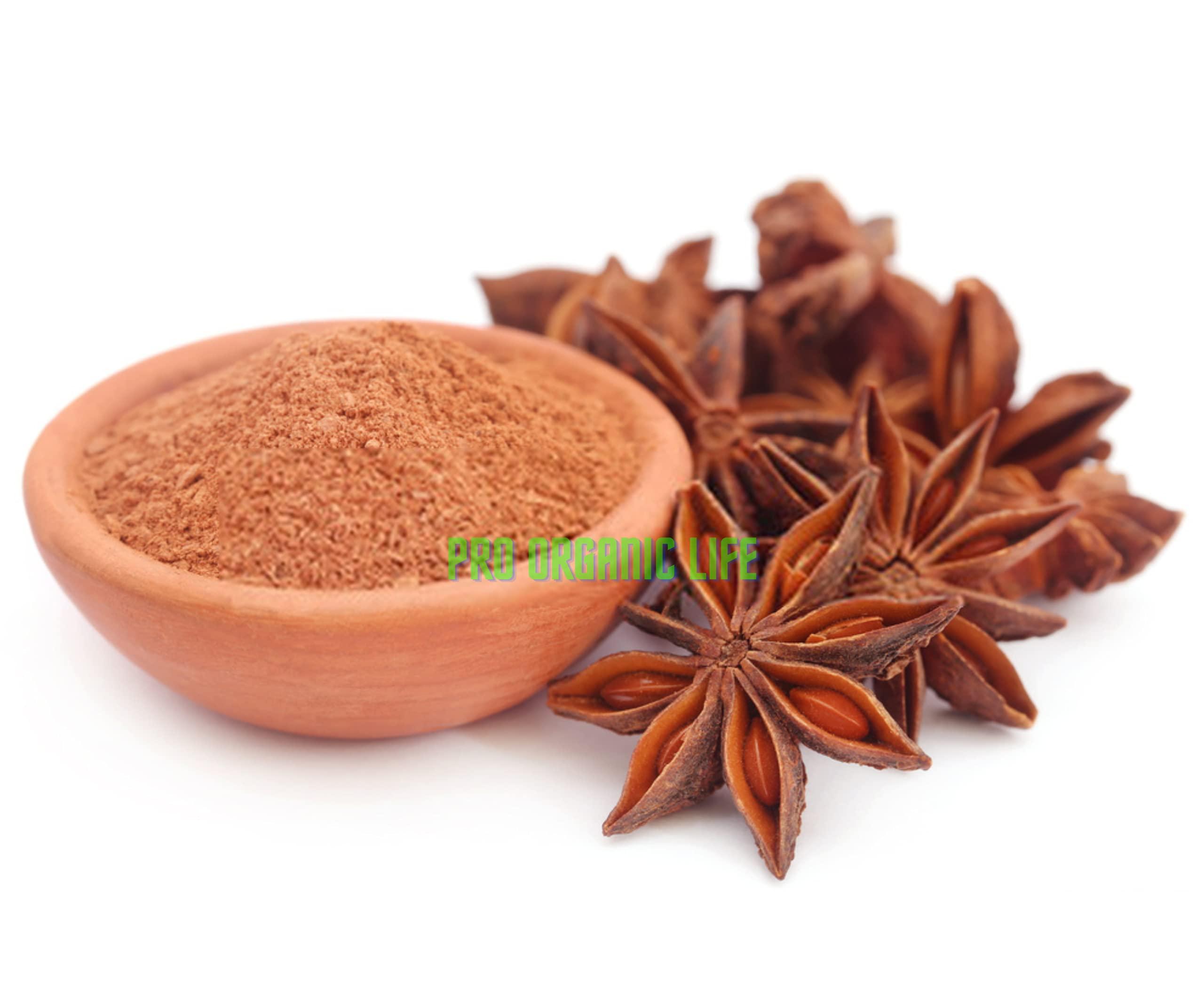 PRO ORGANIC LIFE Pro Organic Life dried whole star anise powder spice Indian spices star herb powder 200 grm