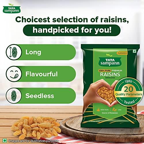 Tata Sampann Tata Sampann Pure Raisins Seedless | Kishmish | Source of Potassium | Hand-picked Dry Fruits | 500g Value Pack & Tata Sampann Chicken Masala with Natural Oils, Crafted by Chef Sanjeev Kapoor, 100g