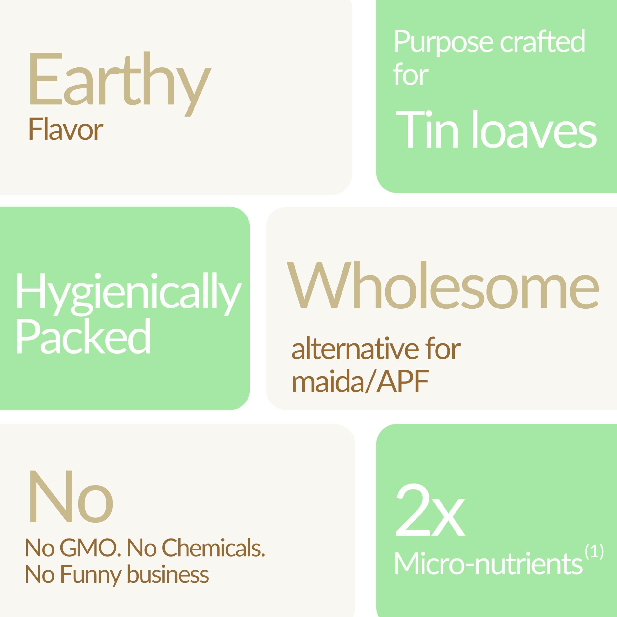 TWF TWF Flour Series C - 8615, 1kg, Unbleached Bread Flour | Tin Loaves - Leavened Breads, Sandwich Breads and Small Bakes  Naan, Buns | Maida and APF alternative