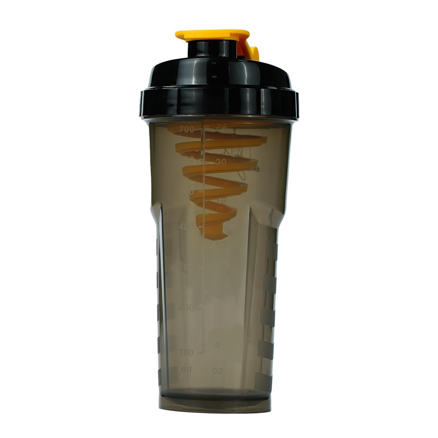 MuscleBlaze MuscleBlaze Limited Edition Shubman Shaker with Cyclone Blender, Black, 700 ml | 100% Leakproof, BPA-Free Blender Bottle, Ideal for Whey Protein, Preworkout, and BCAA Shakes |Plastic