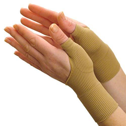 wowobjects WowObjects 1 Pair Beige Color Arthritis Gloves Medical Wrist Thumbs Hands Splint Support Brace Stabiliser Arthritis