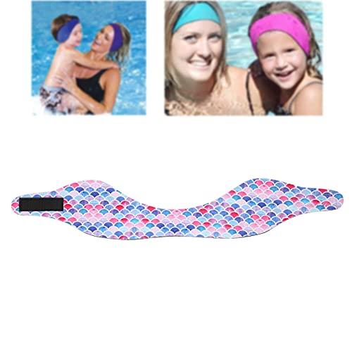Haowecib Waterproof Swimming Band, Comfortable EnvironmentFriendly Anti-Slip Swim Ear Band Elastic for Adults for Drifting for Swimming for Bathing