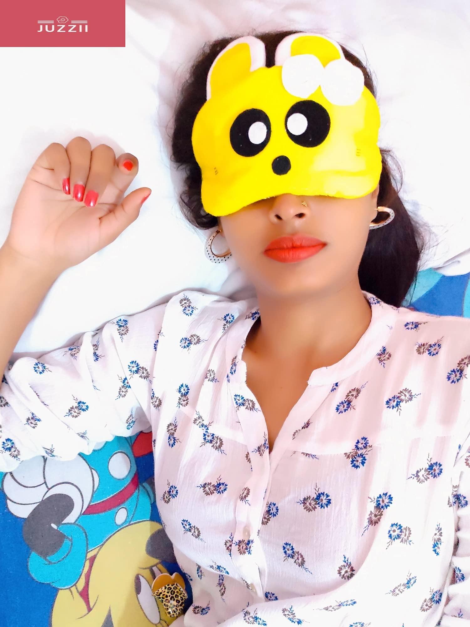 JUZZII JUZZII Velvet Cute Unicorn and Baby doll Sleeping Eye Shade mask for Men Women Girls Boys Kids - Model No.53-35