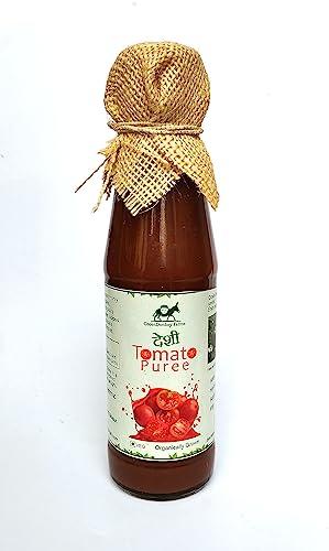 GreenDonkey Farms GreenDonkey Farms Desi Tomato Puree, 600g. Three bottles of tomato puree 200g each.