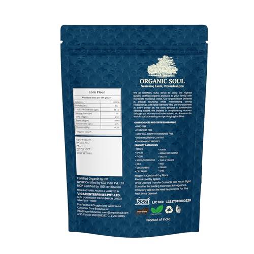 ORGANIC SOUL Organic Soul - Organic Corn flour Powder (Makki Atta, Corn Flour, Maize Flour) 450 Gm