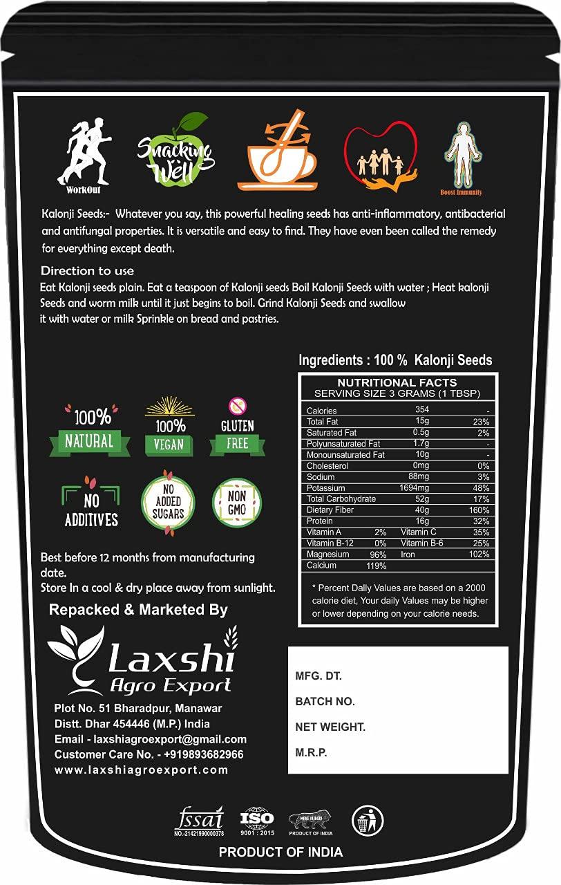 Organic Prime Organic Prime Kalonji Seeds | Nigella Seeds | Black Cumin Seeds - 200 GM By Organic Prime