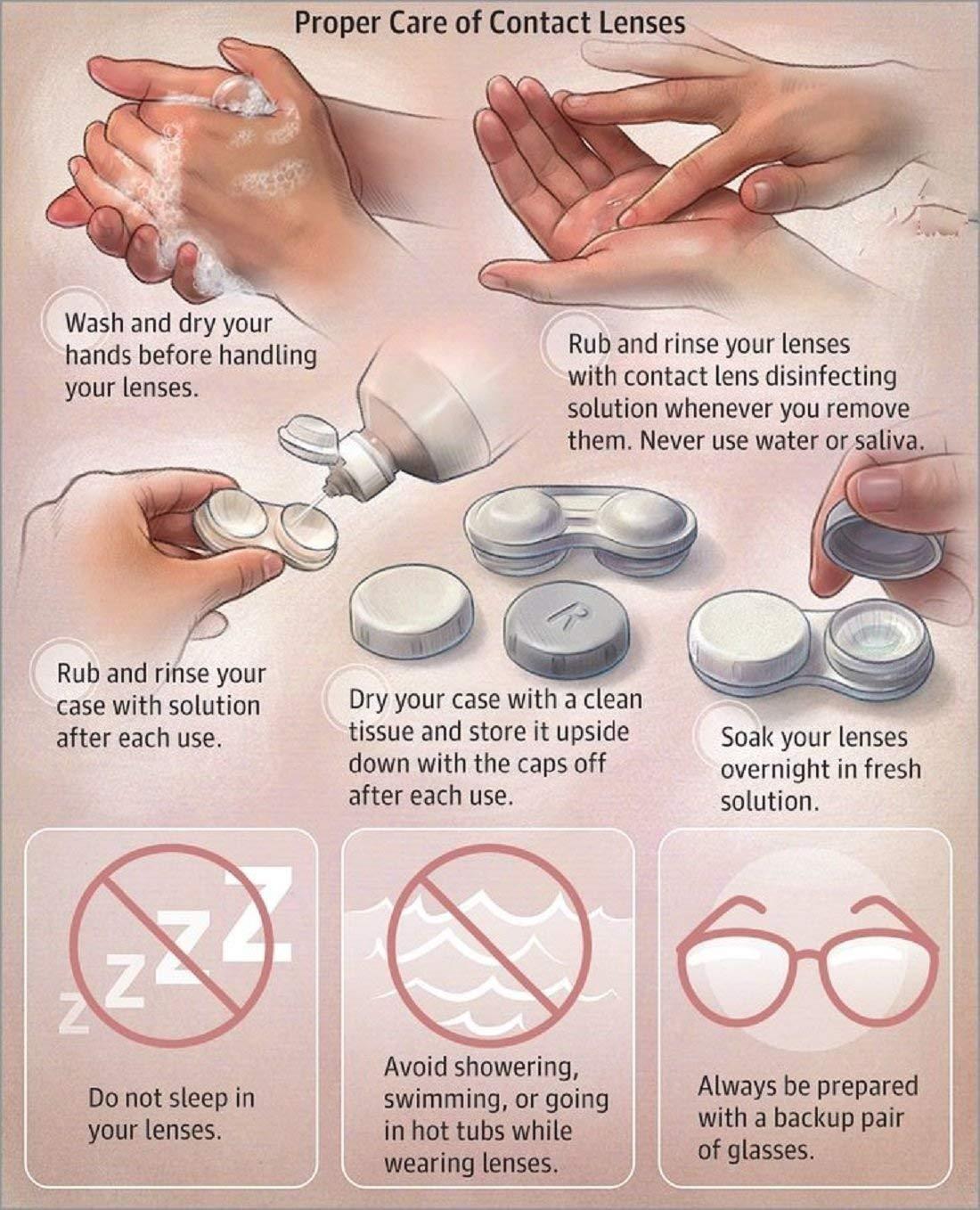 EYCOG EYCOG 2 Pair Monthly Colored Contact Lenses Zero Power (Honey-Honey)