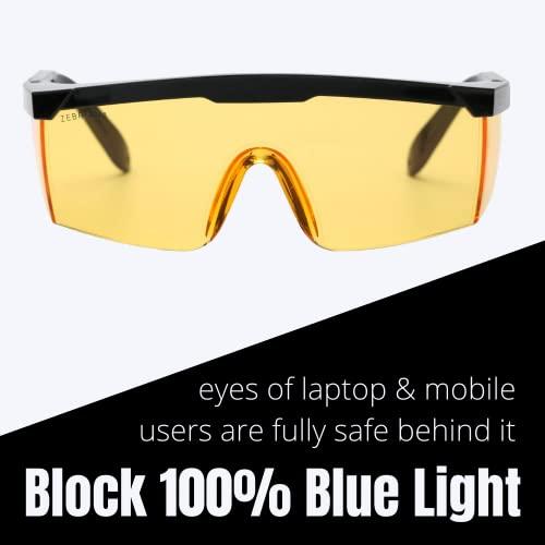 ZEBRIANA ZEBRIANA Retinoshield - Anti Blue Light Computer Safety Glasses (Amber Lens)