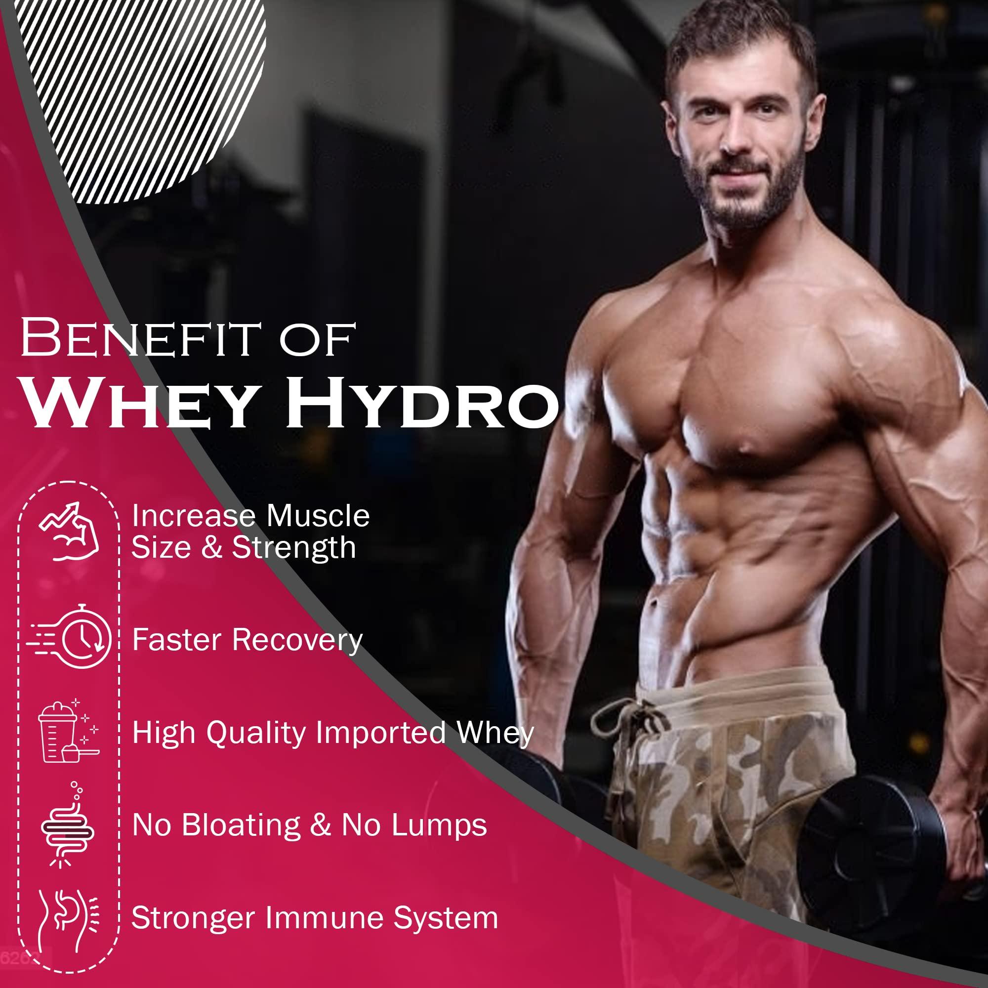 NAKPRO NAKPRO HYDRO Whey Protein Hydrolyzed | 25g Protein, 5.8g BCAA | Easy Mixing, Low Carbs, Easy Digesting Whey Protein Supplement Powder for Men, Women & Athletes | 1 Kg (Coffee)