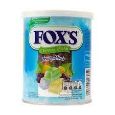 jai jinendra jai jinendra Fox\'s Crystal Clear Fruity Mints Flavoured Candy Tin (180 g) - Pack of 2