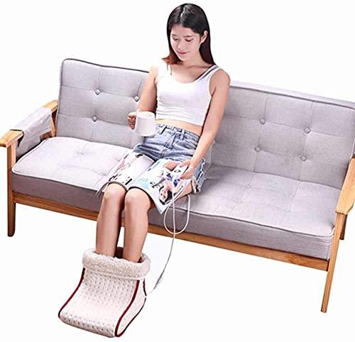 Delavala Delavala Foot Warmer Electric Feet Heater Warmer with Adjustable Temperature 5 Heat Setting and Auto Shut Off Washable Detachable Inner Fleece Lining with Handheld Controller