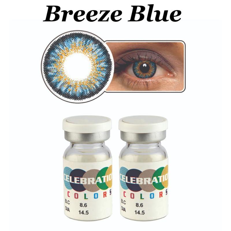 CELEBRATION COLORS CELEBRATION COLORS Yearly Color Contact Lenses 1 Pair, Color Honey Allure, Optical Power 7.5