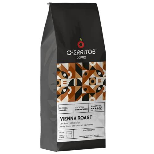 CHERRITOS CHERRITOS Coffee, Vienna Roast (Dark Roast), Arabica Coffee, Freshly Roasted, 250 Grams (Whole Beans)