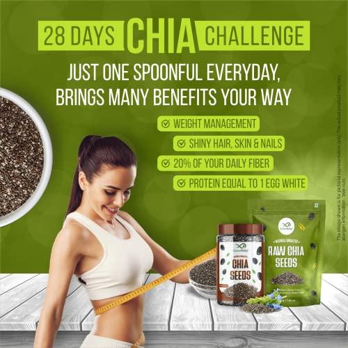 GreenFinity GreenFinity Raw Chia Seeds, Calcium and Protein Rich Superfood 175g (Pack of 2 - 350g)