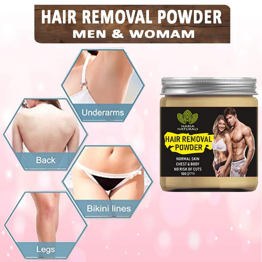 Haria Naturals Haria Naturals 100% Pura And Naturals Hair Remove Powder 100 gms (Pack of 3) 300gms