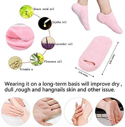 DMB STORE DMB STORE Silicon Socks Heel for Crack Spa Gel Socks for Women and Men, Feet Protector Crack Heel Repair Socks with Moisturizing Natural Oil and Vitamin E - Repair Dry Cracked Feet