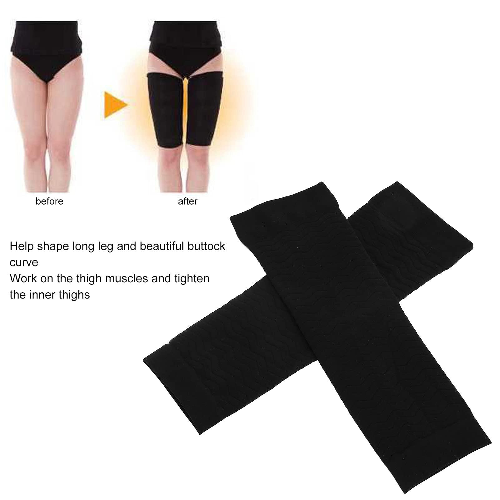 Sonew Sonew Women Thigh Sleeve Slimming Thigh Wraps, Slimming Compression Leg Wrap, Compression Sleeve Thigh Slimmer Shaper, Breathable Shapewear for Women Black