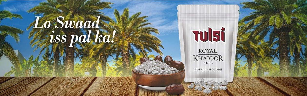 Generic Tulsi Royal Khajoor Silver Coated Dates pack of 24