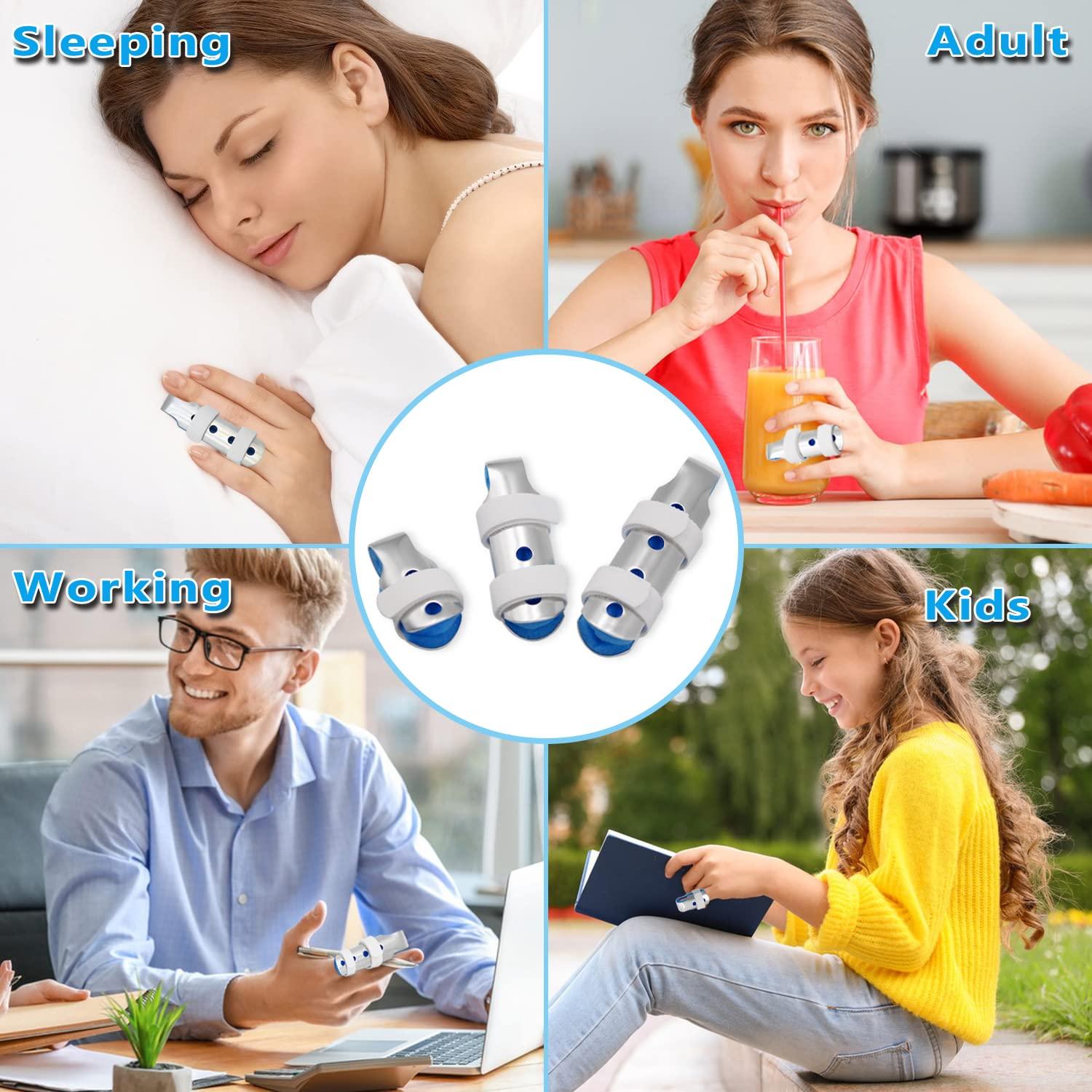 BRMDT BRMDT Trigger Finger Splint, Aluminum Thumb Splint Finger Support for Promote The Rehabilitation of Finger Fracture Fingers/Bent Finger, Adjustable Finger Brace(3 Pieces, 3 Size)