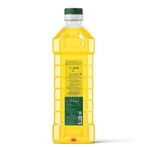 Jivo Jivo Canola Cold Press Edible Oil 1 Litre + Jivo Extra light Olive Oil 1 Litre | Pack of 2 | Healthy Cooking Oil for Daily use | Recommended by Indian Medical Association