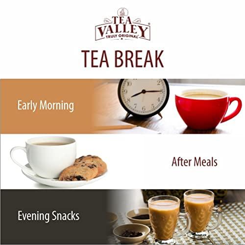 Tea Valley Tea Valley Classic Tea - 250gm X3 | Strong, Malty, Aromatic and Rich Taste | 100% Assam and Dooars CTC tea blend | Make Masala Tea, Ginger Tea or Cardamom Tea