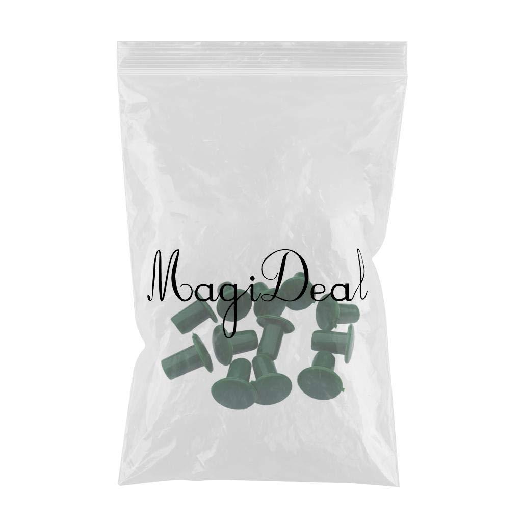 IVELECT 12pcs Durable Plastic Safety Garden Cane End Caps Bamboo Protectors