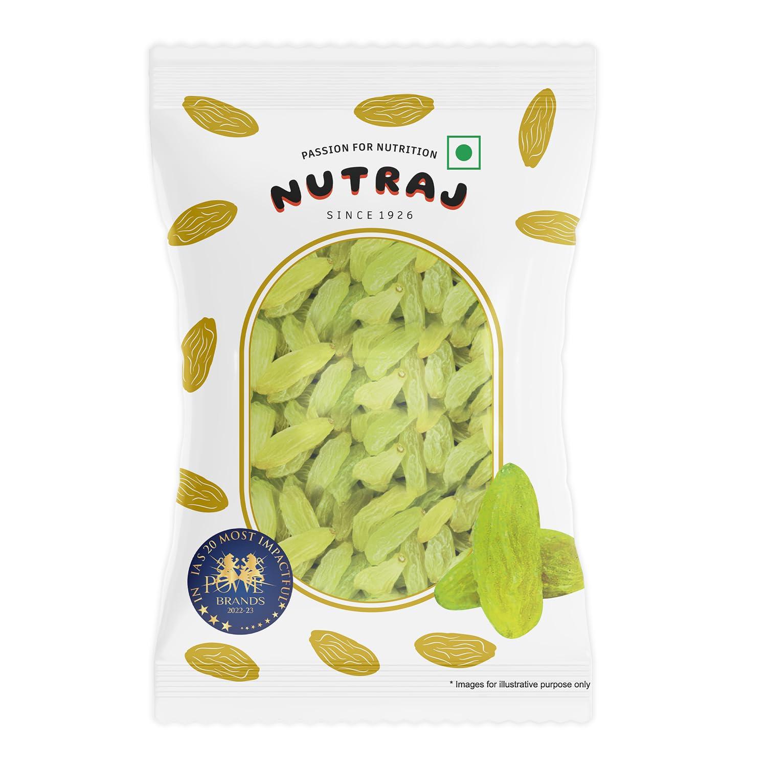 Nutraj Nutraj Dry Fruit Combo Almond, Cashews, Raisin, Walnut Kernels 400g (100g Each) | Badam | Kaju | Akhroth giri | Nutritious, Delicious & Crunchy | Rich in Magnesium, Copper & Phosphorus
