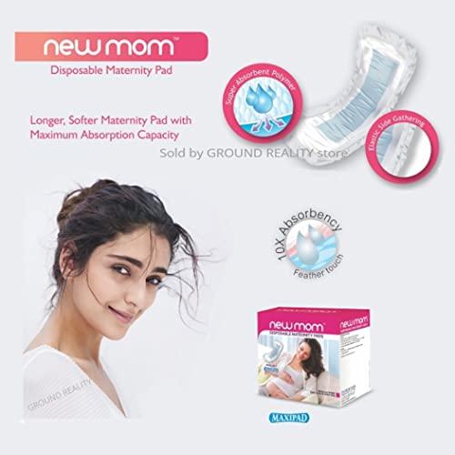 LUREME LUREME Combo Value Pack New Mom Maxi Maternity Sanitary Pads Napkins and XL Panty Pad Fixator for Pregnancy / After Delivery. 5 New Mom Pads and 5 XL (for Hip Size 101-112cm) Panty Pad Fixator
