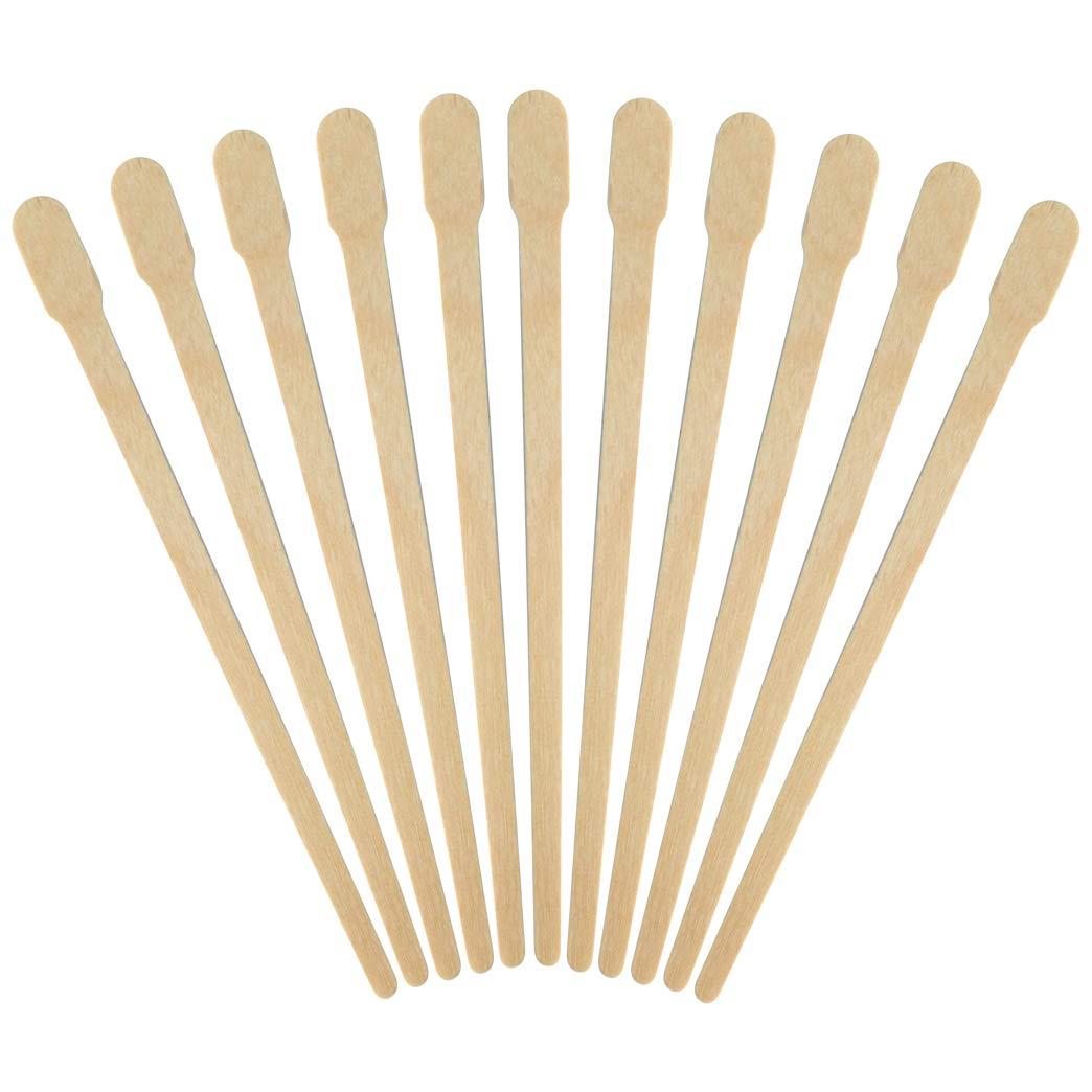 Lee-buty 1000pcs Wax Spatulas Small Wax Wood Sticks, Waxing Applicator Sticks Wooden Craft Sticks Spatulas Applicators Hair Nose Wax Stick for Hair Body Eyebrow Removal